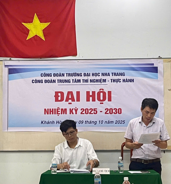 Đại hội Công đoàn Trung tâm Thí nghiệm - Thực hành nhiệm kỳ 2025 - 2030